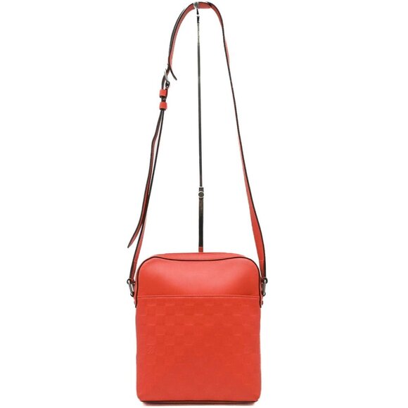 LOUIS VUITTON Red Damier Shoulder Bag - Picture 1 of 14
